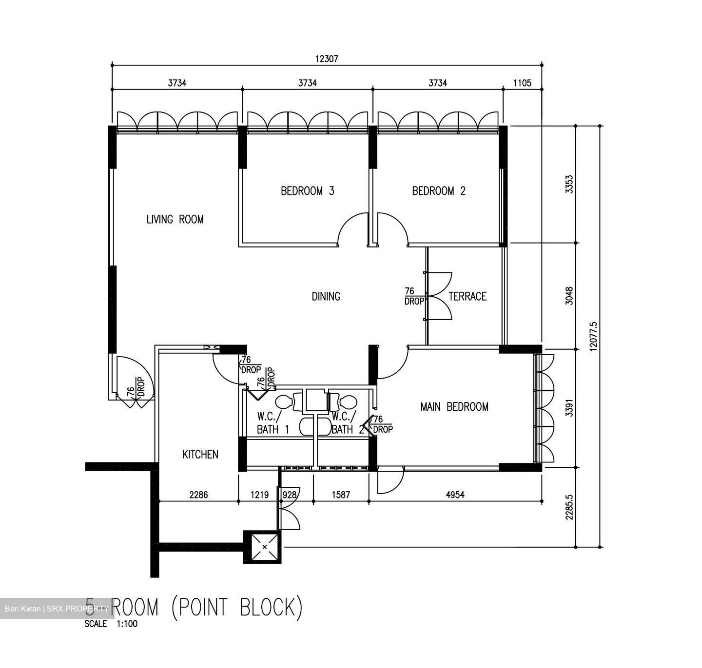 Blk 9 MARSILING DRIVE (Woodlands), HDB 5 Rooms #611705001
